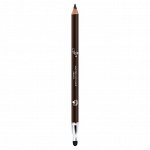 FFLEUR Карандаш д/глаз ES-539 MASTER PENCIL т. коричневый с точилкой и спонжиком /20