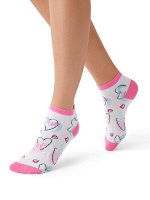 MiNiMi MINI TREND 4212 носки женск. х/б сред. длины bianco 1 пара / шт / 926042