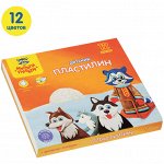 Пластилин Мульти-Пульти &quot;Енот на Аляске&quot;, 12 цветов, 180г, со стеком, картон