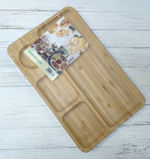 Менажница деревянная прямоугольная/тарелка для подачи блюд