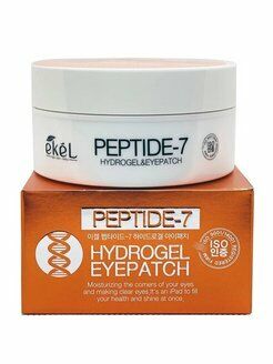 Освежающие гидрогелевые патчи для кожи вокруг глаз с пептидами Ekel Peptide-7 Hydrogel Eye Patch