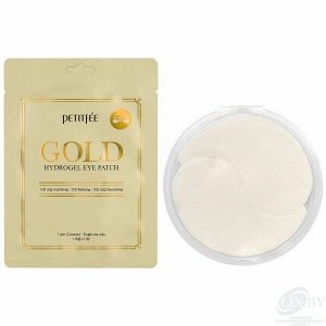 PETITFEE Гидрогелевые патчи для глаз золото Gold Hydrogel Eye Patch, 2 шт (1 пара)