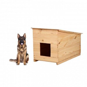 Будка для собаки, 70 ? 60 ? 110 см, деревянная, с крышей