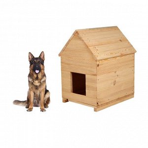 Greengo Будка для собаки, 75 x 60 x 90 см, деревянная, с крышей