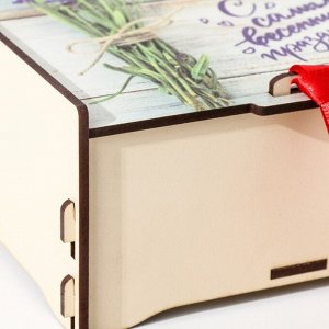 СИМА-ЛЕНД Деревянная шкатулка для чайных пакетиков 17,9х15,6х7,4 см