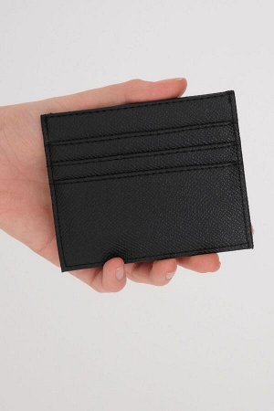 Черный кошелек-держатель карты