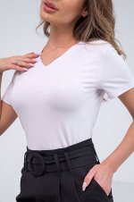 Женская футболка из вискозы с V-вырезом