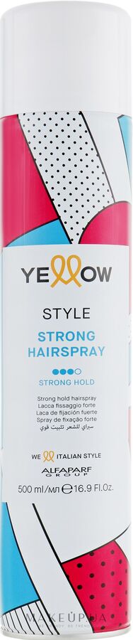 Лак для волос сильной фиксации Style Strong Hairspray 500 мл YELLOW