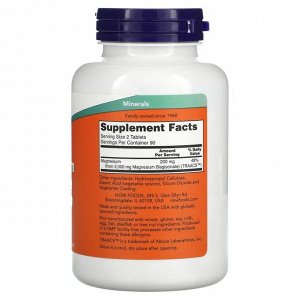 Магний NOW Magnesium Glycinate 100мг - 180 таб