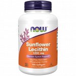 Лецитин NOW Sunflower Lecithin 1200мг. - 100 гел.капс.