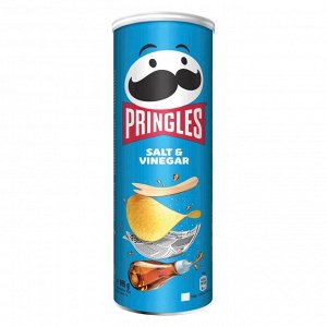 Хрустящие чипсы со вкусом уксуса и соли Pringles Salt & Vinegar / Принглс 165 гр