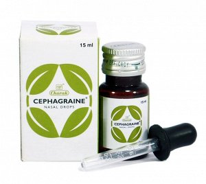 Сефагрейн Чарак (капли для носа против насморка и мигрени) Cephagraine Charak 15 мл.