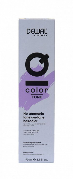 Dewal cosmetics Краска для волос тон-в-тон Краситель IQ COLOR TONE тон 8.12 90 мл DEWAL