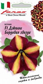 Петуния Джолли бордовая звезда F1 многоцв. 7 шт. гранул. пробирка, серия Фарао Н18