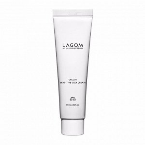 Успокаивающий барьерный крем с центеллой (60мл) LAGOM CELLUS SENSITIVE CICA CREAM (60ml)