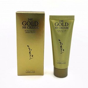 Омолаживающий ВВ-крем c экстрактом золота (30мл) LEBELAGE 24K GOLD BB CREAM SPF50+ PA+++(30ml)