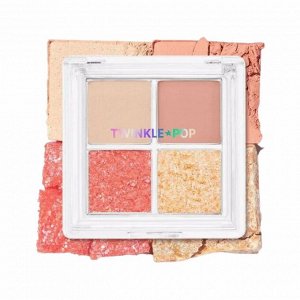 Палетка для глаз с блестками #3 Эй, коралловый (4,5гр) TWINKLE POP PEARL FLEX GLITTER EYE PALETTE #3 HEY CORAL (4,5gr)