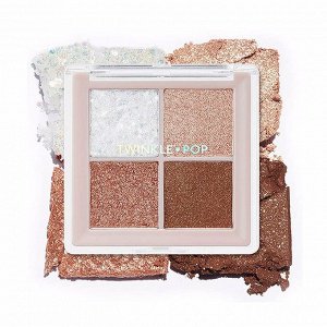 Палетка для глаз с блестками #2 Эй, коричневый (4,5гр) TWINKLE POP PEARL FLEX GLITTER EYE PALETTE #2 HEY BROWN (4,5gr)