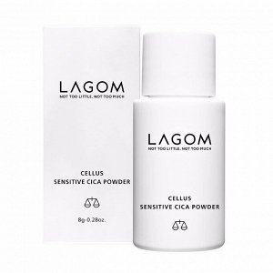 Пудра с центеллой азиатской (8гр) LAGOM CELLUS SENSITIVE CICA POWDER (8gr)