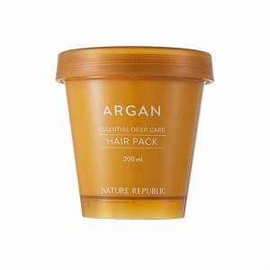 Маска для волос с аргановым маслом (200мл) NATURE REPUBLIC ARGAN ESSENTIAL DEEP CARE HAIR PACK (200ml)