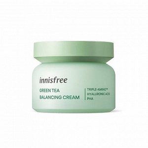 Интенсивно увлажняющий крем для лица с экстрактом зелёного чая (50мл) INNISFREE GREEN TEA BALANCING CREAM (50ml)