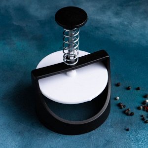 Пресс для бургеров Доляна, d=9.2 см, чёрный