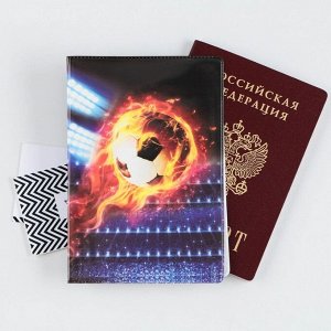 Обложка для паспорта "Футбольный мяч", ПВХ, полноцветная печать