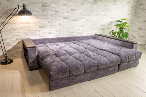 Угловой диван Бруклин 3,05 НПБ с подлокотниками МДФ