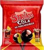 Карамель на палочке Strike Cola 10 шт