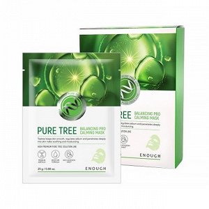 KR/ ENOUGH Premium Pure Tree Balancing Pro Calming Mask Маска для лица с Чайным деревом, 25мл