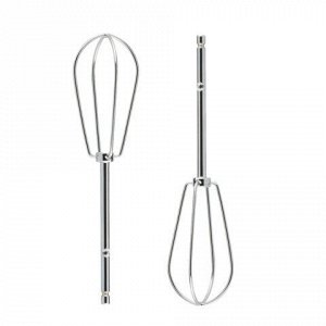 Миксер SCARLETT SC-HM40S15, 400 Вт, 5 скоростей, 2 венчика, 2 крюка для теста, белый/зеленый