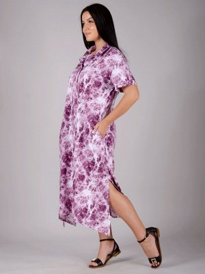 МАЛН-5831ф Платье Мальдивы фиолет, трикотаж
