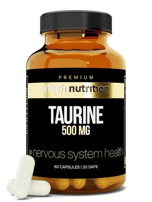 Биологически активная добавка к пище "TAURINE" 60 капсул марки aTech PREMIUM