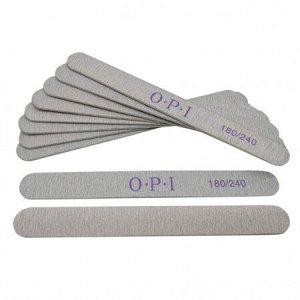Пилка OPI на деревянной основе 180/240, качественное напыление, утолщенная 1.5мм