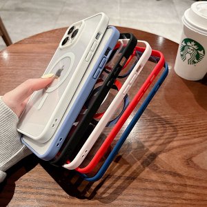 Силиконовый чехол для Iphone с MagSafe Color Magnetic