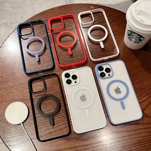 Силиконовый чехол для Iphone с MagSafe Color Magnetic