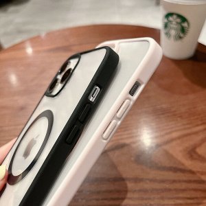 Силиконовый чехол для Iphone с MagSafe Color Magnetic