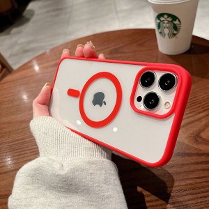 Силиконовый чехол для Iphone с MagSafe Color Magnetic