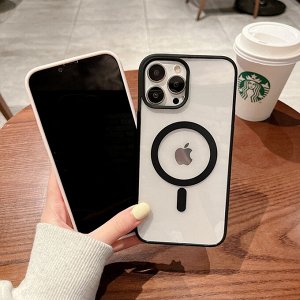 Силиконовый чехол для Iphone с MagSafe Color Magnetic