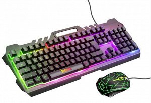 Игровая клавиатура + мышь Hoco 2in1 Gaming Illuminated "Русская версия"