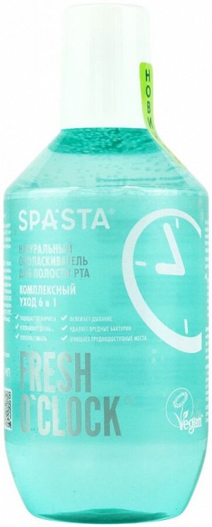 Ополаскиватель для полости рта Spasta Fresh o’clock Укрепление эмали, 400 мл