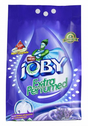 JOBY®️ EXTRA Ароматизированный стиральный порошок с ароматом "ЛАВАНДА", полиэтиленовый пакет, 3 кг