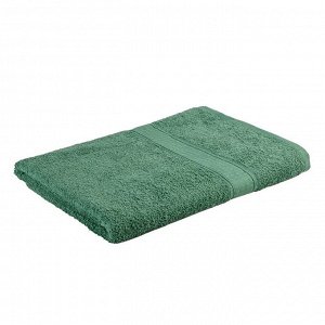 Полотенце махровое, размер 50x90 см, цвет темно-зеленый