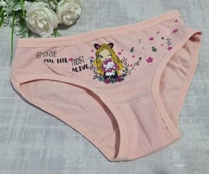 Трусики для девочки персиковые 8209/1