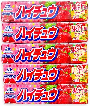 Конфеты жевательные Hi-Chew со вкусом клубники 12шт, Morinaga, 55,2г., 1/12/144