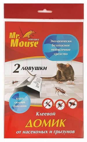 АВАНТИ  Mr. Mouse Домик клеевой от грызунов (2 домика)