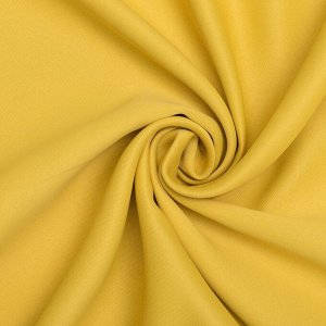 Штора портьерная "Этель" 250х265, цв.желтый, блэкаут, 100% п/э
