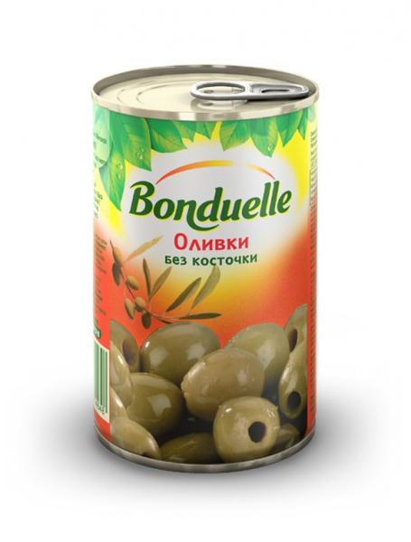 Оливки  зеленые  Бондюэль б/к ж/б 314мл