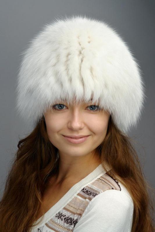 Шапка — сноп, песец