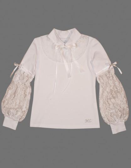 Блуза белая для девочки р.122
